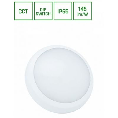 Plafon NYMPHEA CITY PRO 2 18/24W CCT 230V 120st IP65 IK08 biały WOJNAROWSCY (SLI031039CCT_PW)